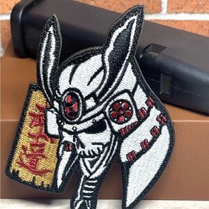 Tactical Samurai Patch - Embroidered Sword Samurai Patch - Tactical Morale Patch